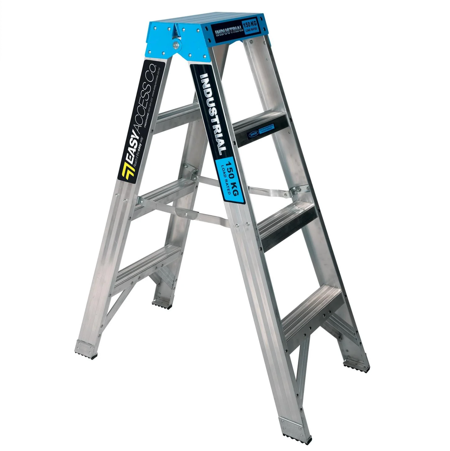 Easy Access 1.2m 4 step double sided ladder – Te Arai Hire Limited